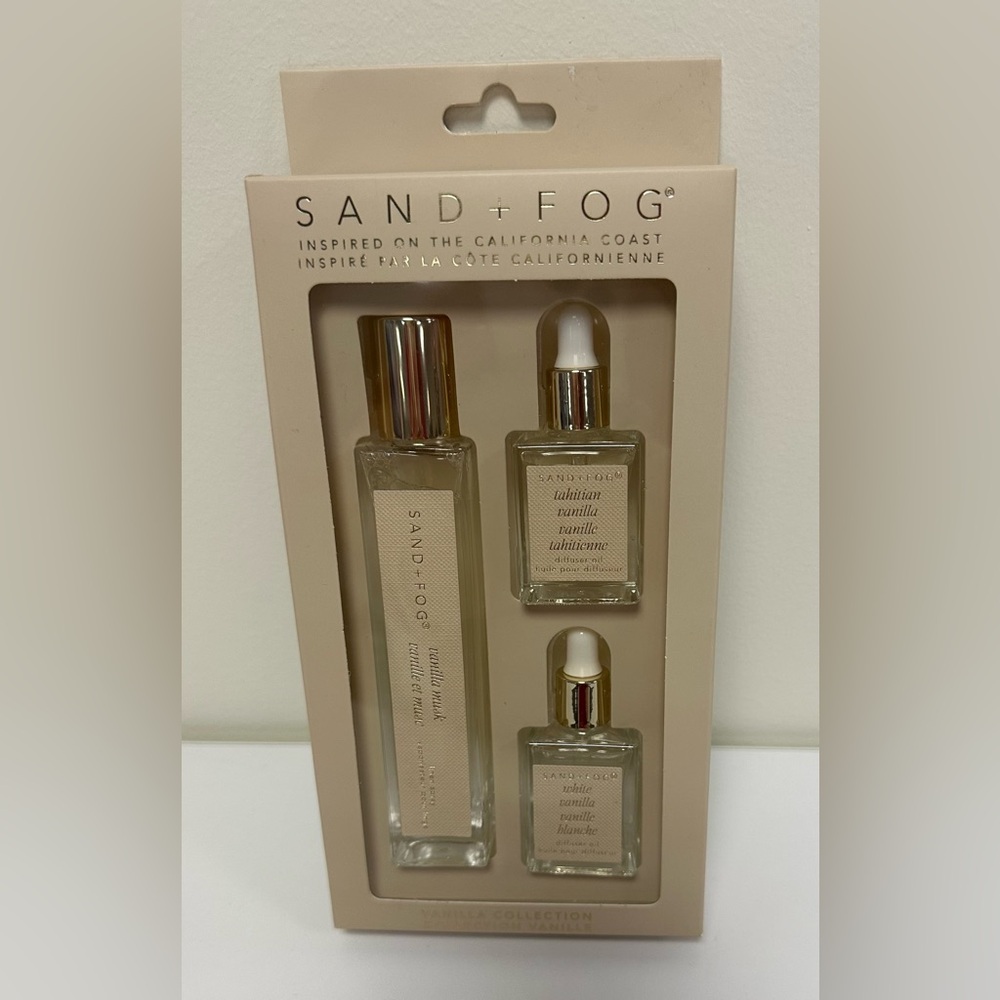 New SAND + FOG Vanilla Diffusers and Linen Spray Set